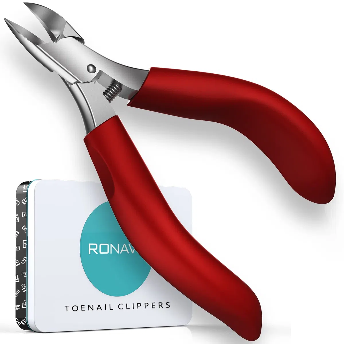 Podologen Zehennagelknipser, Professionelle Dicke & Eingewachsene Zehennagelknipser für Männer & Senioren, Pediküre Clipper Zehennagelschneider, Super scharfe gebogene Klinge Grooming Tool
