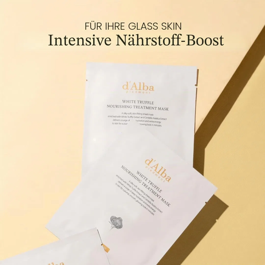 d'Alba Italian weiß Trüffel Nourishing Treatment Mask, pflegende Gesichtsmaske für die Nacht (5 Stück)