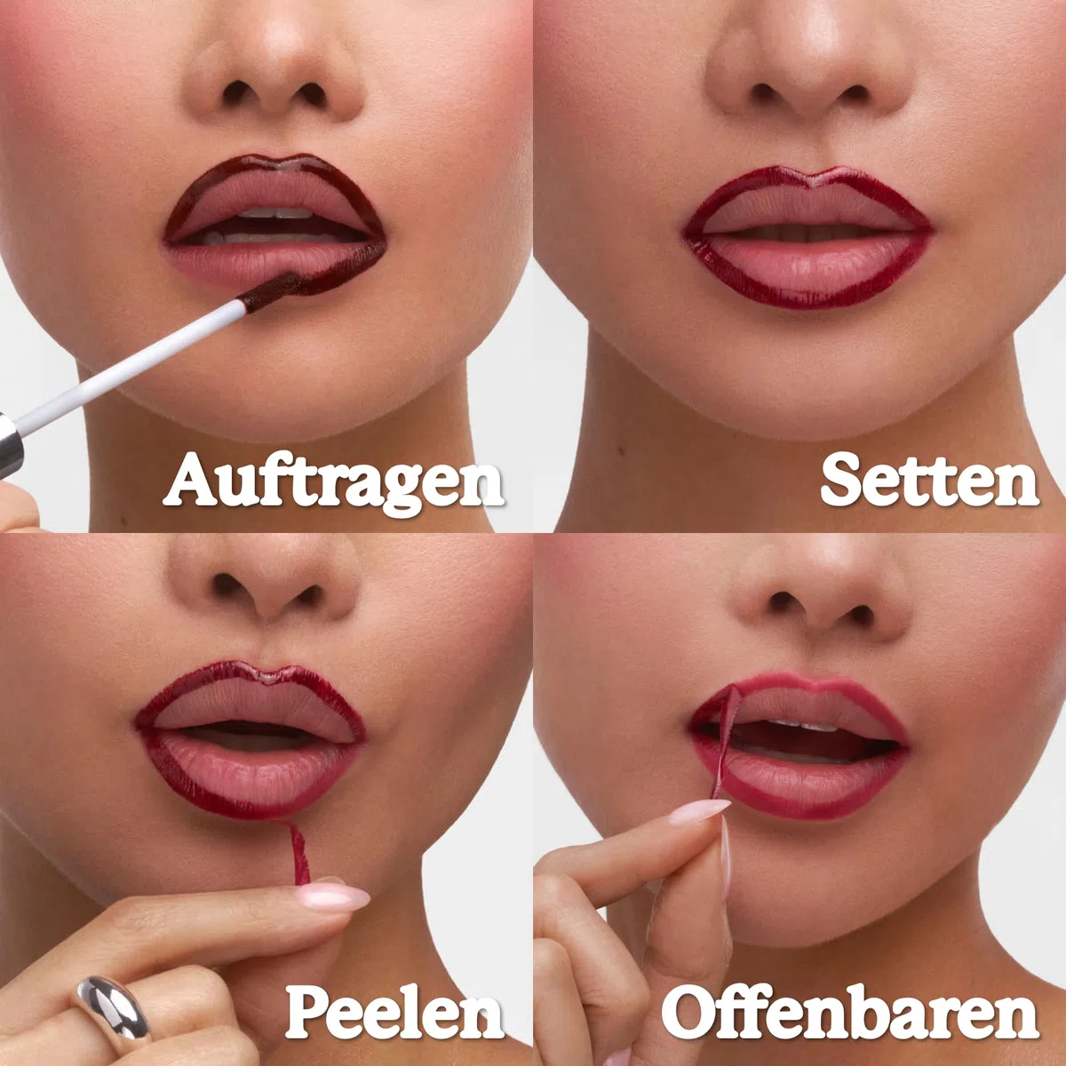 Sacheu Lip Liner STAY-N Peel Off Lip Stain — Langanhaltender Matter Abzieh-Lippen-Tattoo-Stift, Wischfest, Angereichert mit Hyaluronsäure & Vitamin E (p-INKED)