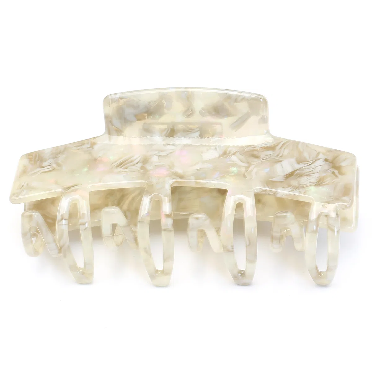 Groß Haarklammer Rechteckig Haarspange Damen Haar Clips, Grau