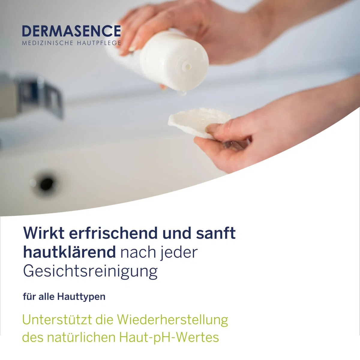 DERMASENCE Tonic, 200 ml – Gesichtswasser für fettige & unreine Haut, erfrischt & klärt sanft, mit Panthenol & Hamamelis, pH-ausgleichend, vegane Pflege für klare Haut, auch nach der Rasur geeignet
