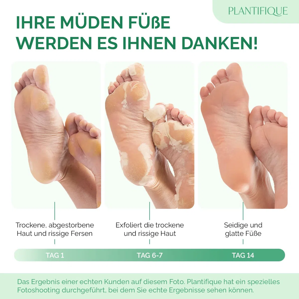 Plantifique Fußmaske - Hornhaut Socken - 2 Paar Pfirsich Fussmaske Hornhautentferner Socken - Hornhaut entfernen fuß - Foot Peel Mask Fußpeeling - Fußpflege Geschenke