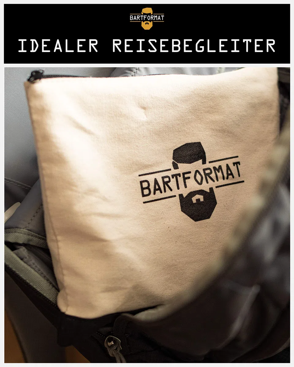 Bartpflege Set "WEICHMACHER" von BARTFORMAT - Bartöl (50 ml) + Bartkamm (Birnbaumholz) + Bartbürste (Wildschweinborsten) inkl. Kulturbeutel - Das Bartpflegeset Männer Geschenk