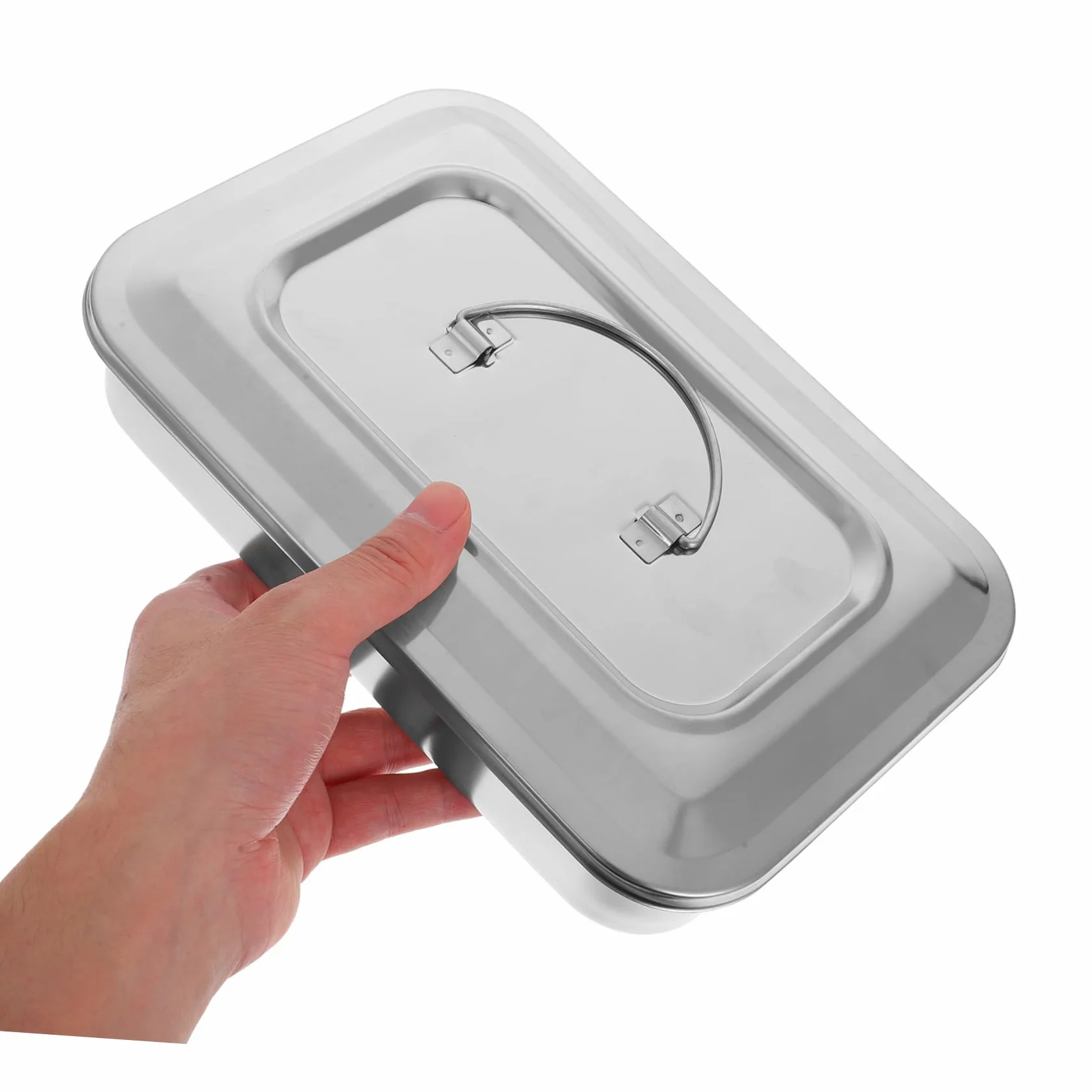 Edelstahl Sterilisationsbox Mit Deckel Quadratisches Desinfektionswanne Für Instrumente Rostfreier Sterilisator Für Nagel- Und Schönheitswerkzeuge 9.45X6.50X1.97 Zoll