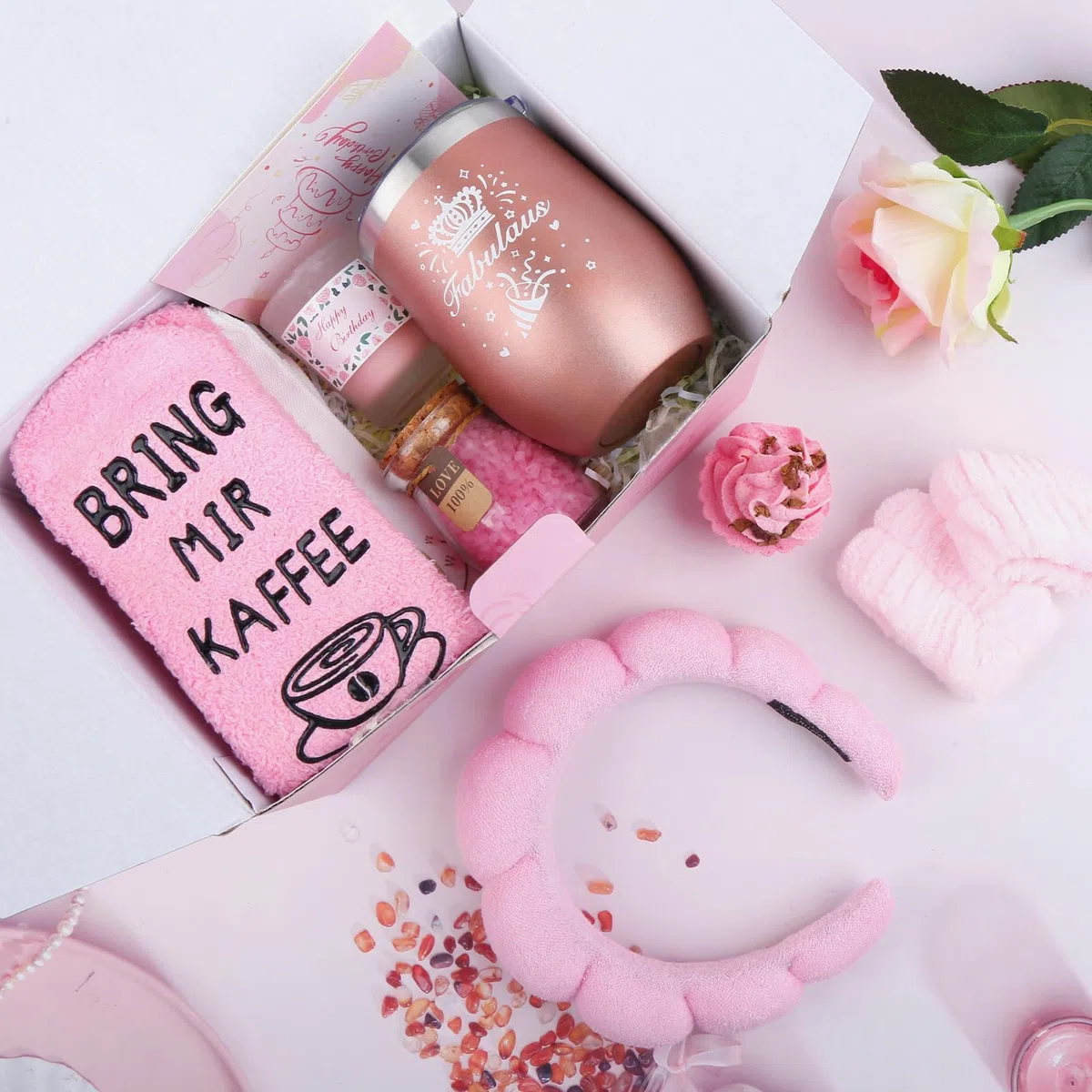 Belillpipi Geschenk für Frauen, Geschenkset Frauen Geburtstag, Beste Freundin Geburtstag Geschenkset, Geburtstagsgeschenk für Freundin, Mama, Schwester, Stilvolles Geschenk für jeden Anlass