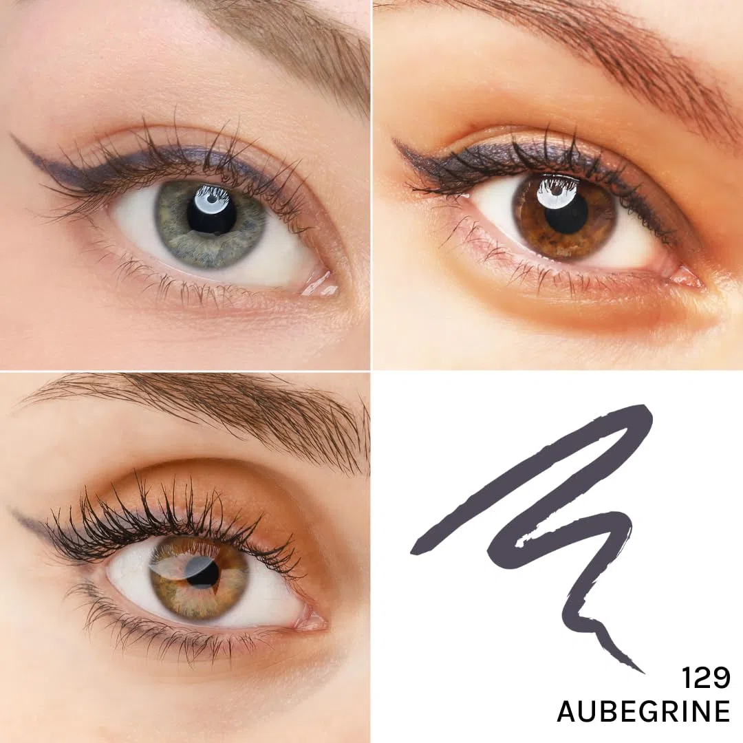 COSLINE Kajal Eyeliner Aubergine 129, Wasserfester Kajal, Dunkler neutraler Lidstrich, Nicht so "hart" wie Schwarz, Weiches Auftragen, Starke Pigmentierung, Vegan, Made in Germany