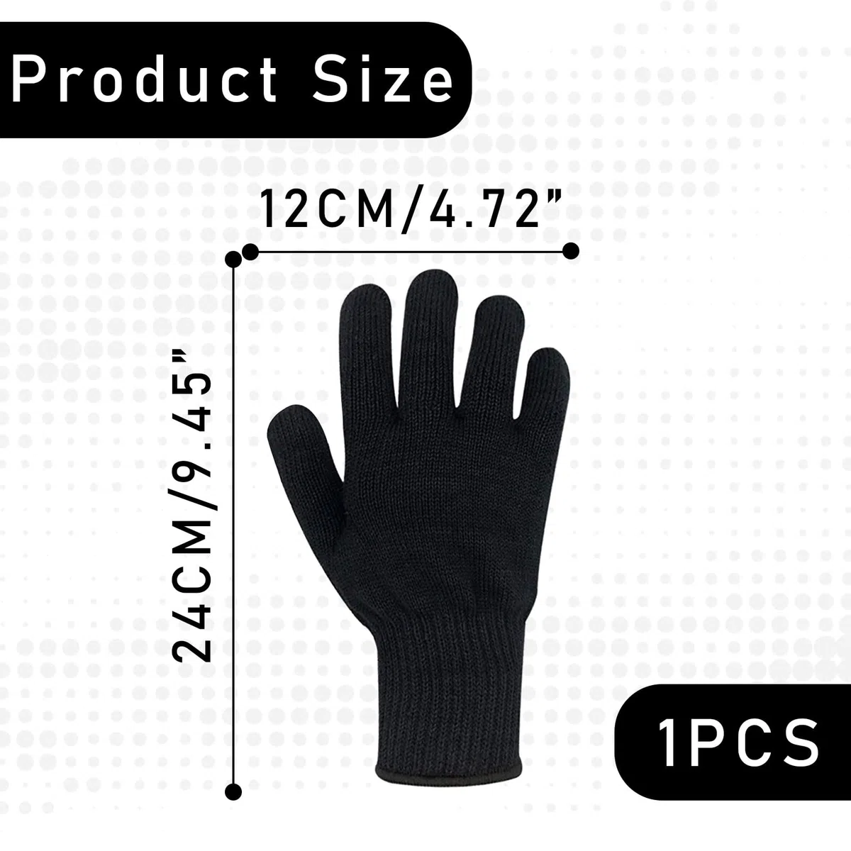 1-teiliger Professionelle Hitzebeständige Handschuhe,professioneller hitzebeständiger Handschuh für das Haarstyling,Hitzeschutz Handschuh,Hitzehandschuh für Haarstyling Lockenstäbe Usw Anti Dauerwell