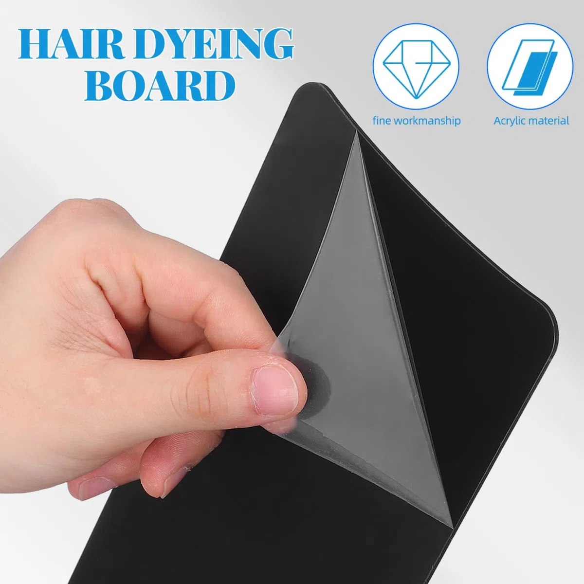 TOYANDONA Acryl Haarfärbepaddel Haarfärbemittelplatte Friseurbedarf zum Färben Professionelles Färbeboard für Zuhause Salon