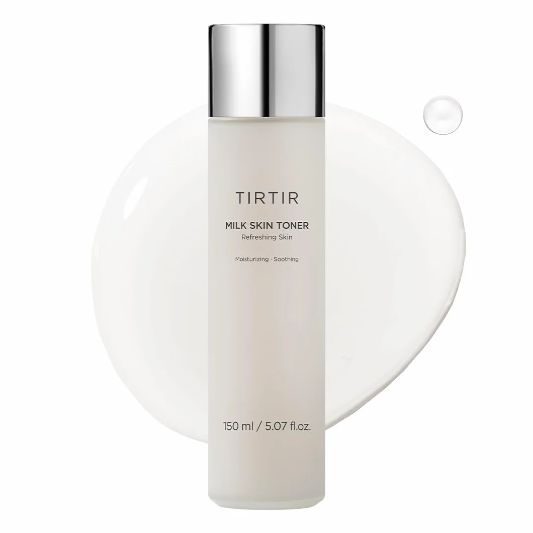 TIRTIR Milk Skin Rice Toner - Deep Moisturizing, Hydrating and Refreshing for face, Niacinamide, Ceramide, Rice Bran Extract, Nature-Oriented Ingredients, Korean Skin Care, Vegan (150ml, Original)