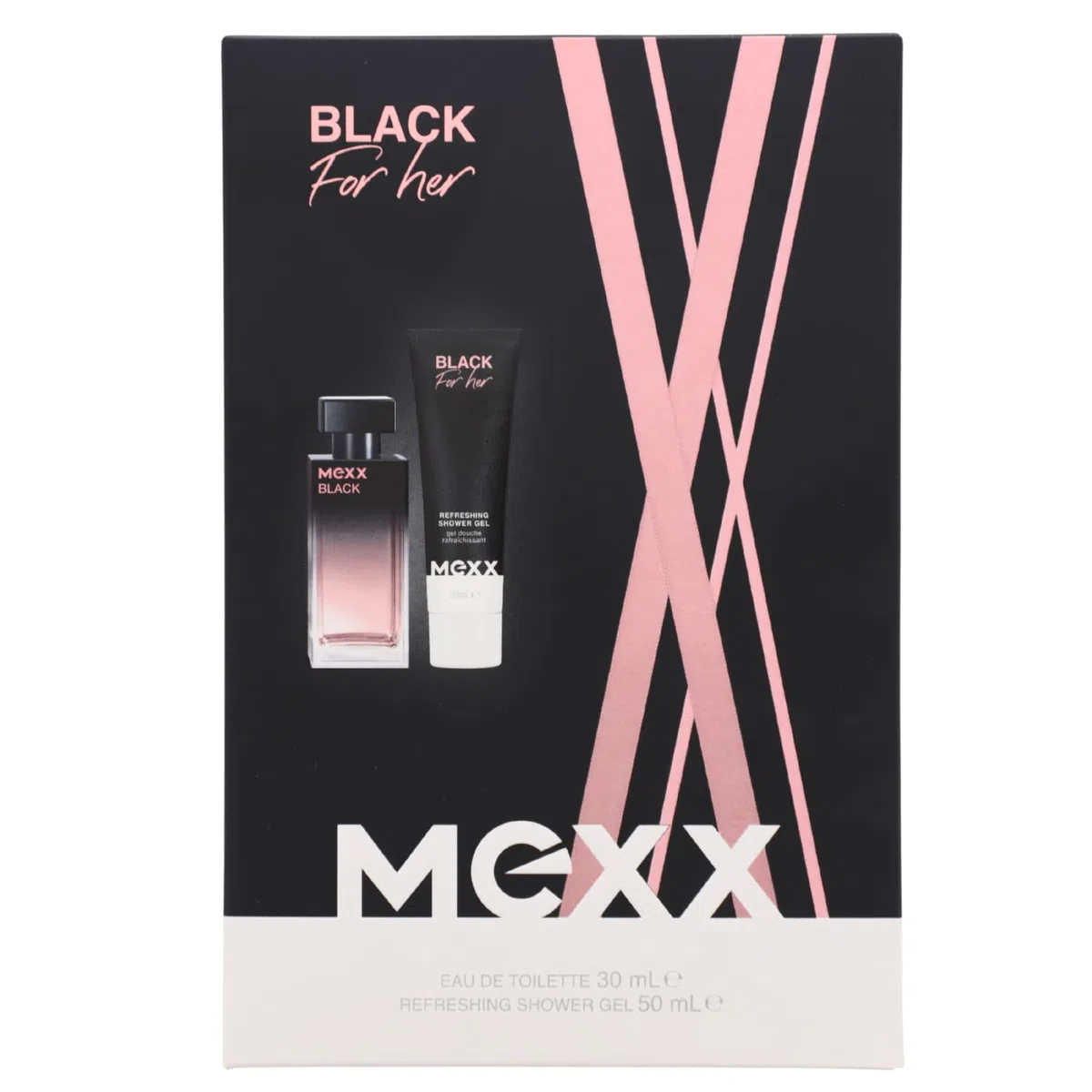 MEXX Geschenkpackung Black Woman Eau de Toilette 30 ml + Duschgel 50ml