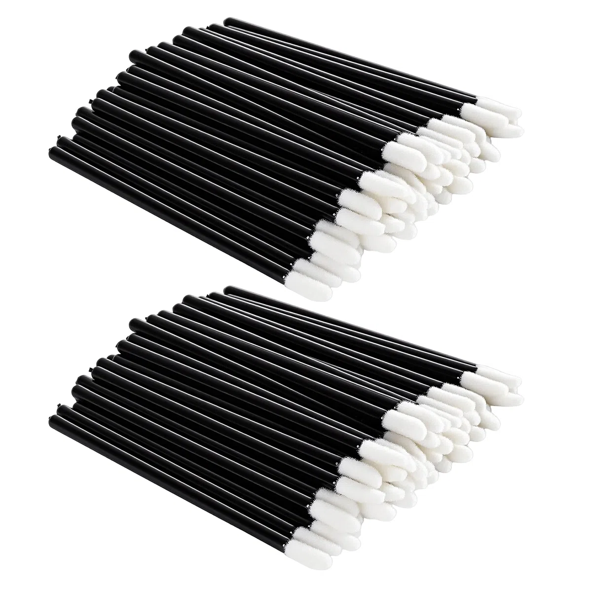 KEILEOHO 1000 Stück Schwarz Einweg Lippenpinsel, Make Up Lippenstift Pinsel aus PP Material, Makeuppinsel für Lipgloss und Lippenstift, Kosmetik Applikator