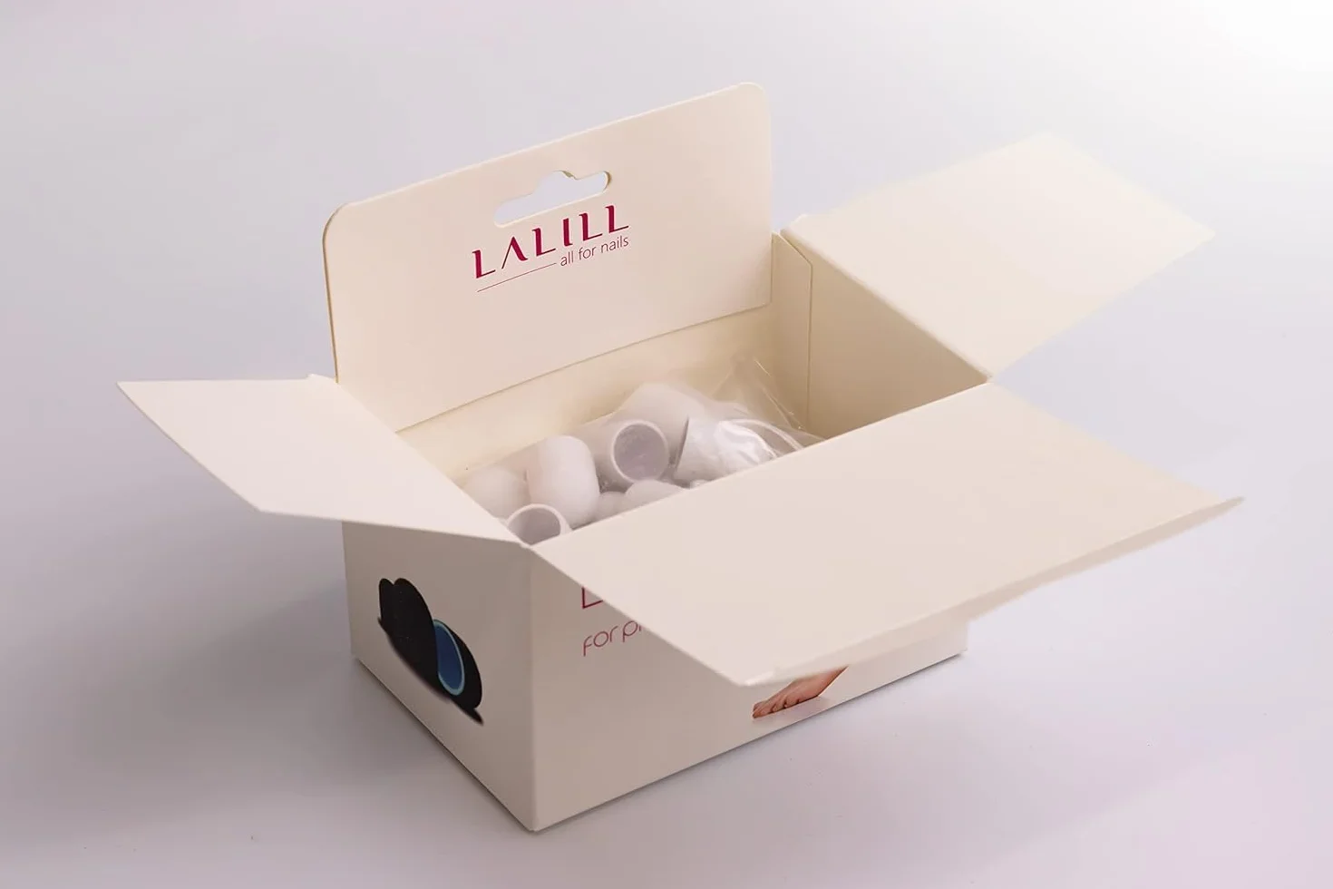 LALILL Schleifkappen LUX 50 Stück – weiße Fräskappen für Nagelfräser – Maniküre, Pediküre & Podologie – Aufsätze für Fußpflege, Hornhautentfernung, Nagelmodellage, 13mm 80er Körnung