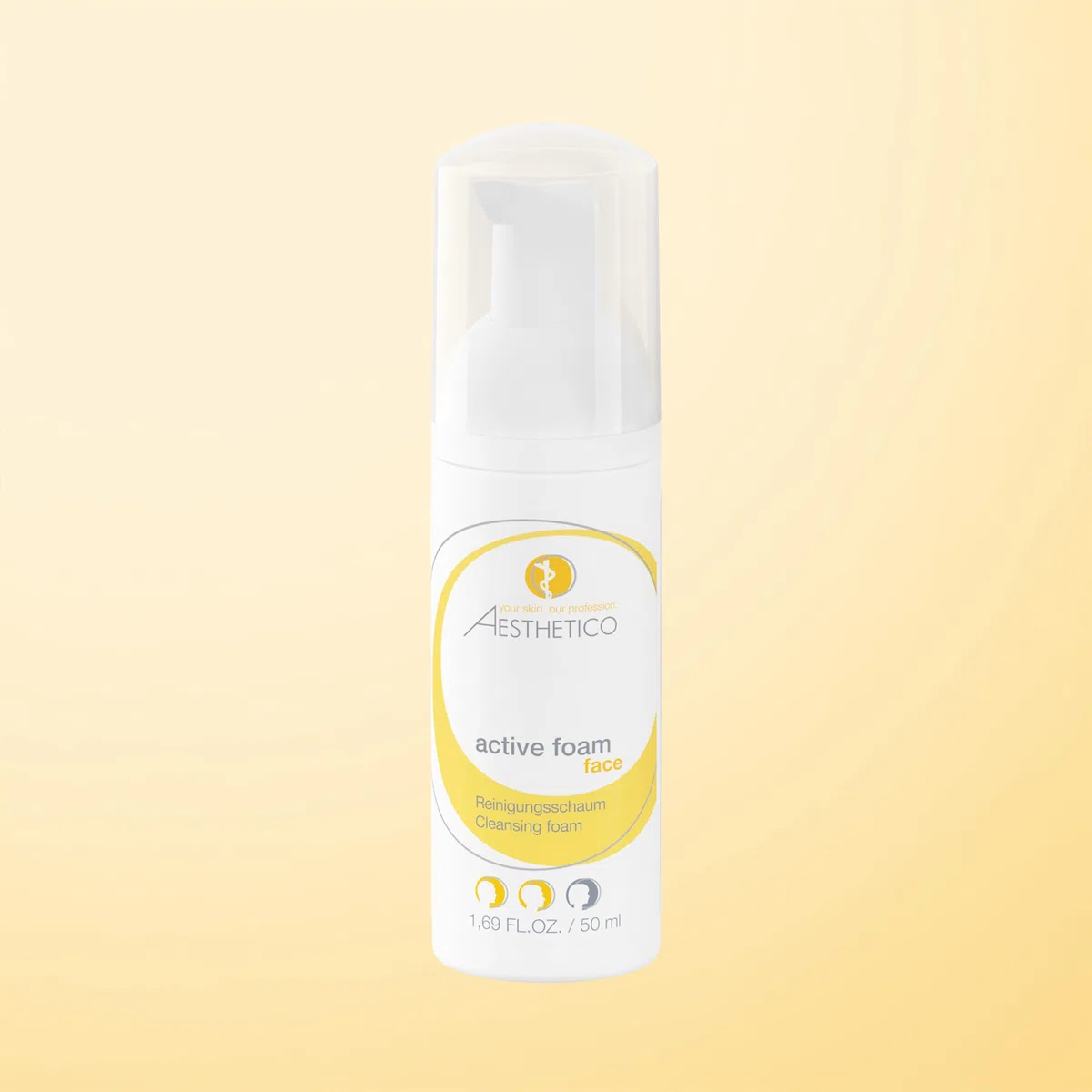 AESTHETICO Reiseset, 2x 50ml - praktische Hautreinigung für unterwegs, AE refresh and care und AE active foam in Reisegröße (auch als Handgepäck im Flugzeug)