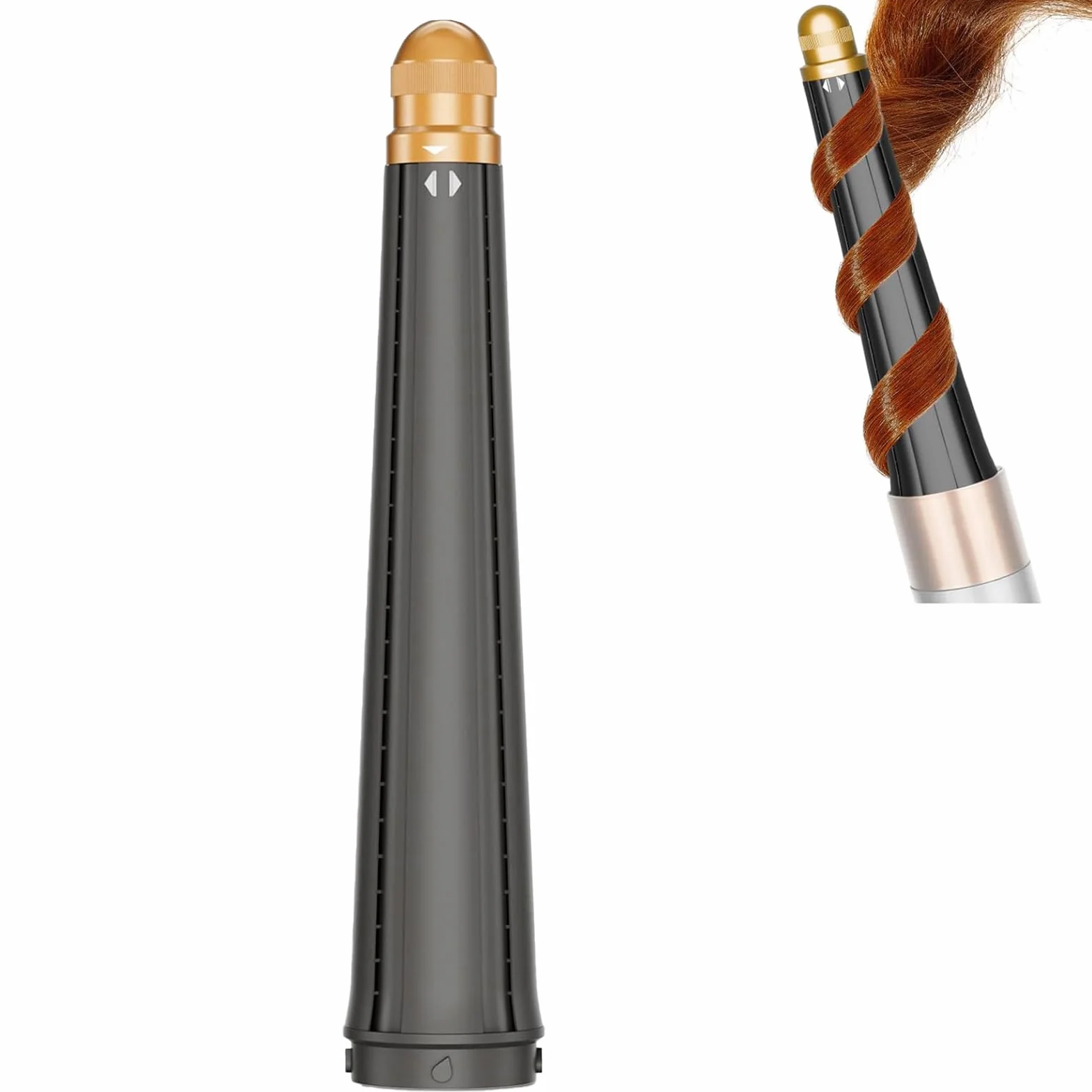 Konischer Lockenaufsatz für Dyson Airwrap, Kompatibel mit HS01/HS05/HS08, für Dyson Aufsatz Airwrap 20-36mm, Selbstwickelnde Lockenwickler(Goldfarben)