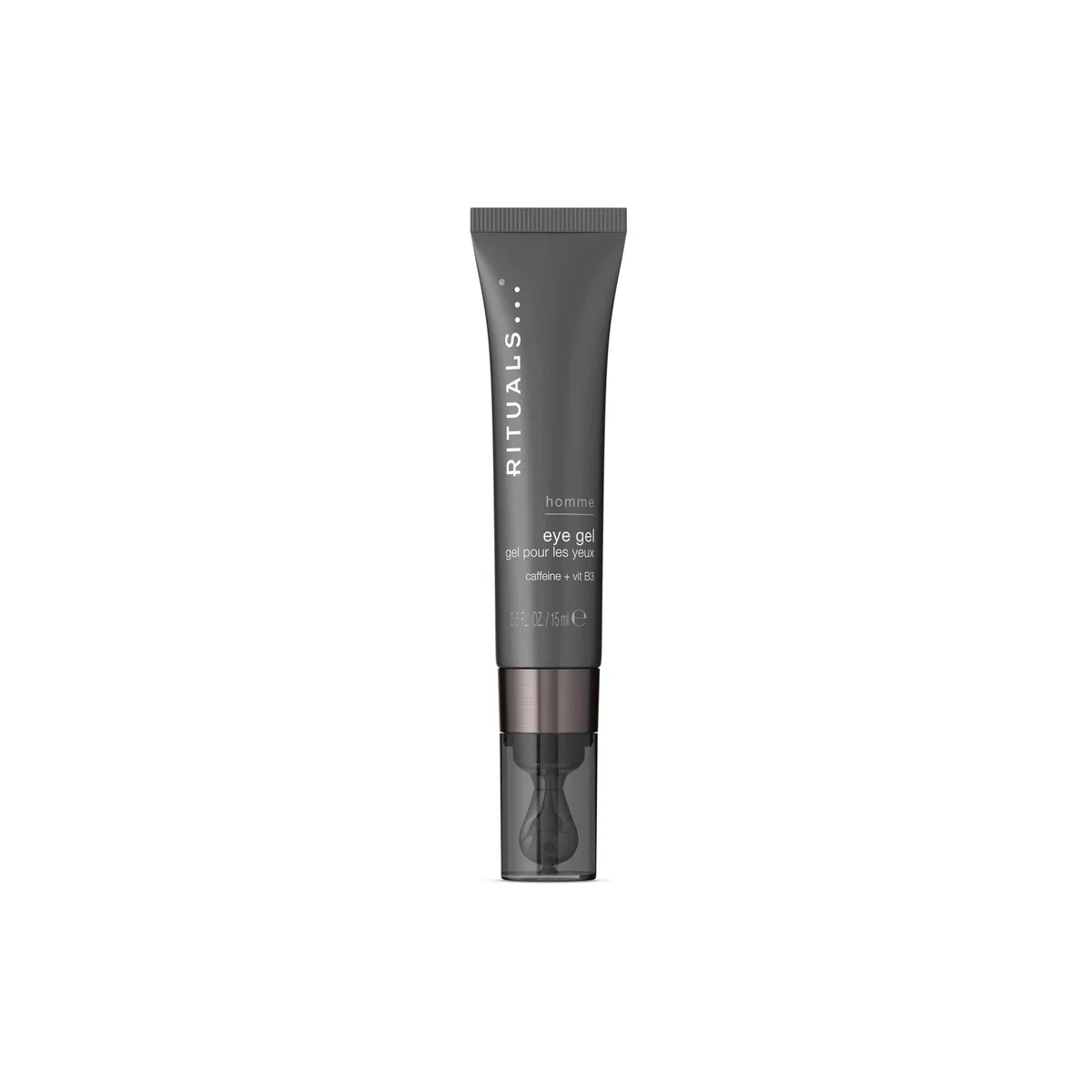 RITUALS Homme Eye Gel für Männer, Anti-Aging-Augenpflege mit Koffein und Vitamin B3, gegen Augenringe und Schwellungen, 15 ml