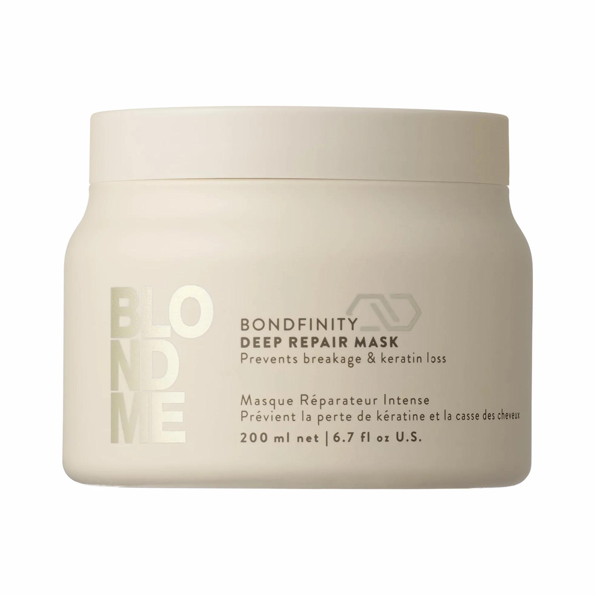 Schwarzkopf Professional BLONDME Bondfinity Deep Repair Mask Haarmaske Stärkende Haarpflege Schafft Bindungen Glättet Und Schützt Poröses Haar Hydratisierend Und Weichmachend 200 ml