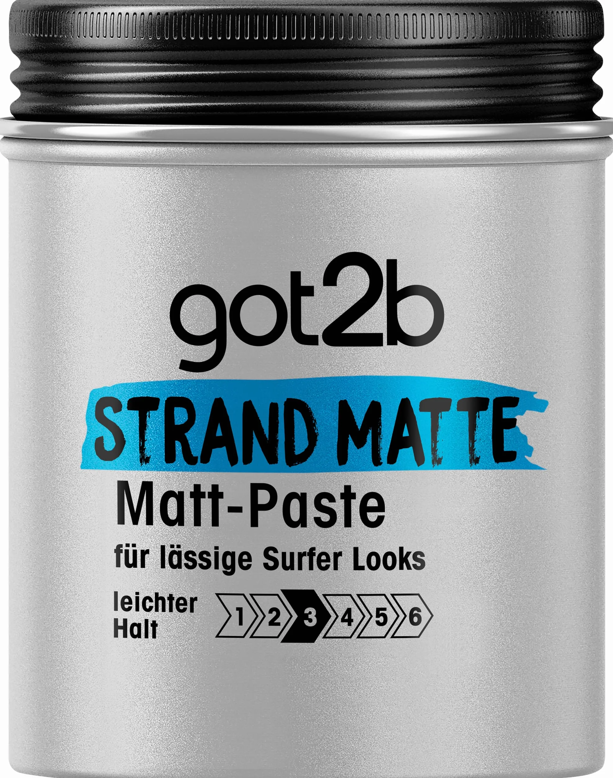 got2b Strand Matte Matt-Paste (100 ml), Styling Paste für matte Surfer Looks, zum Strubbeln, Texturieren oder Zähmen ohne Verkleben, leichter Halt (Packung mit 4)