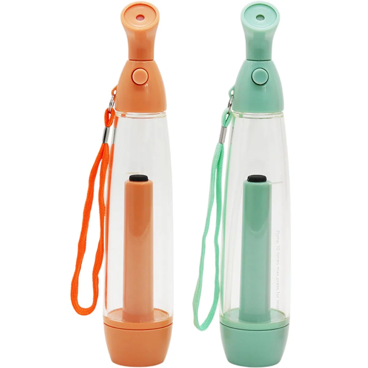 2er-Pack Wassersprühflaschen nachfüllbare manuelle Sprühflaschen aus Kunststoff für die Erfrischung von Gesicht und Körper