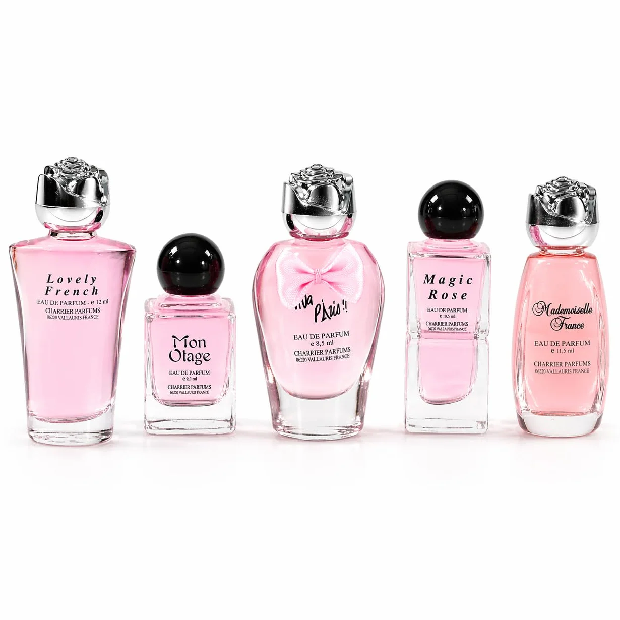 Charrier Parfums - 'Fashion Collection' Gift Set of 5 French Miniature Perfumes 1.75 fl.oz