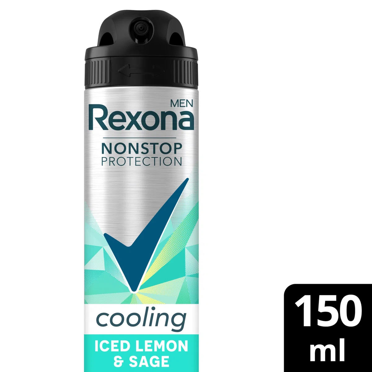 Rexona Men Nonstop Protection Anti Transpirant Spray Iced Lemon & Sage Scent Deo mit 72 Stunden Schutz vor Schweiß und Körpergeruch 6x150ml DO