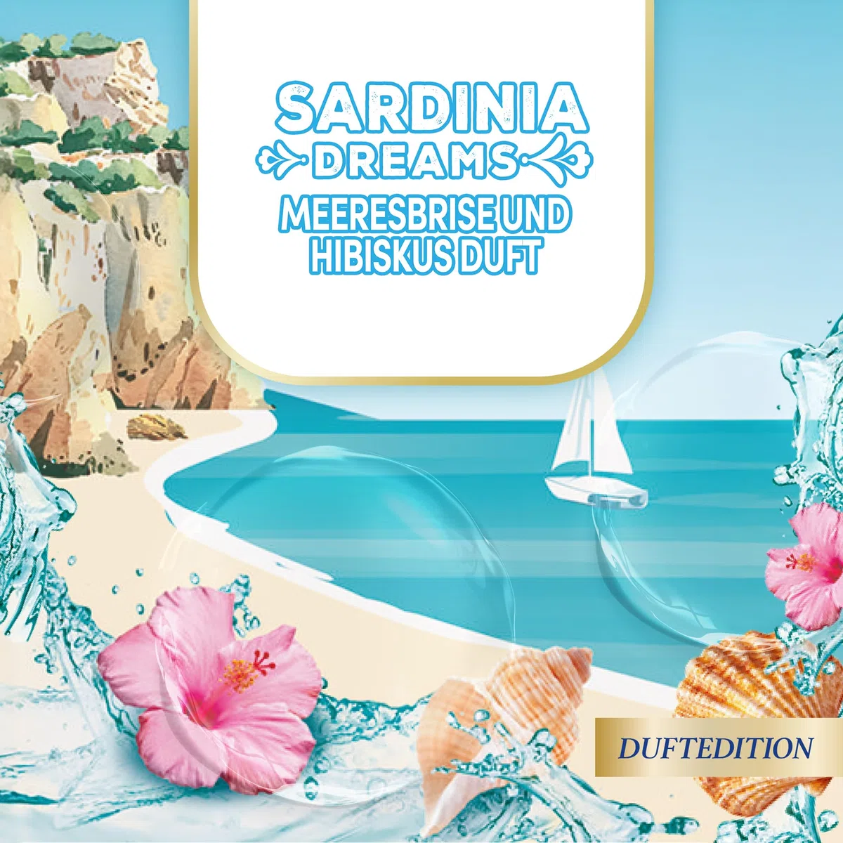 Sagrotan No-Touch Nachfüller Sardinia Dreams Limited Edition – Für den automatischen Seifenspender – 5x250ml