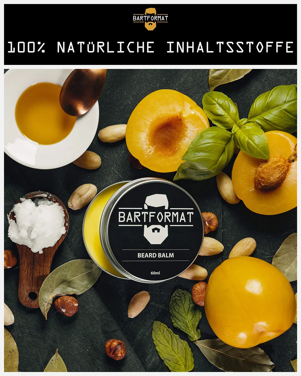 Bartpflegeset für Männer 6-teilig von BARTFORMAT - Bartöl + Balsam + Bartschere + Bartbürste + Bartkamm + Kulturbeutel - Das hochwertige Bartpflege Set ideal als Geschenk