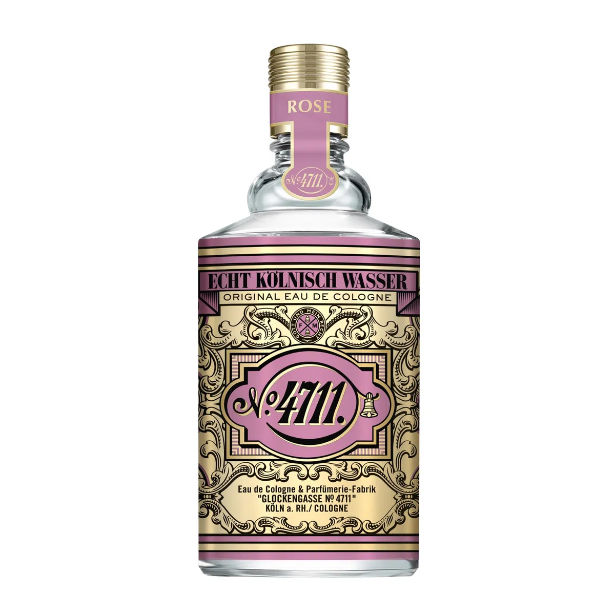 4711® Echt Kölnisch Wasser – Floral Collection ROSE – Eau de Cologne – moderne florale Interpretation der Duftikone – zart, feminin & romantisch – 100 ml Natural Spray