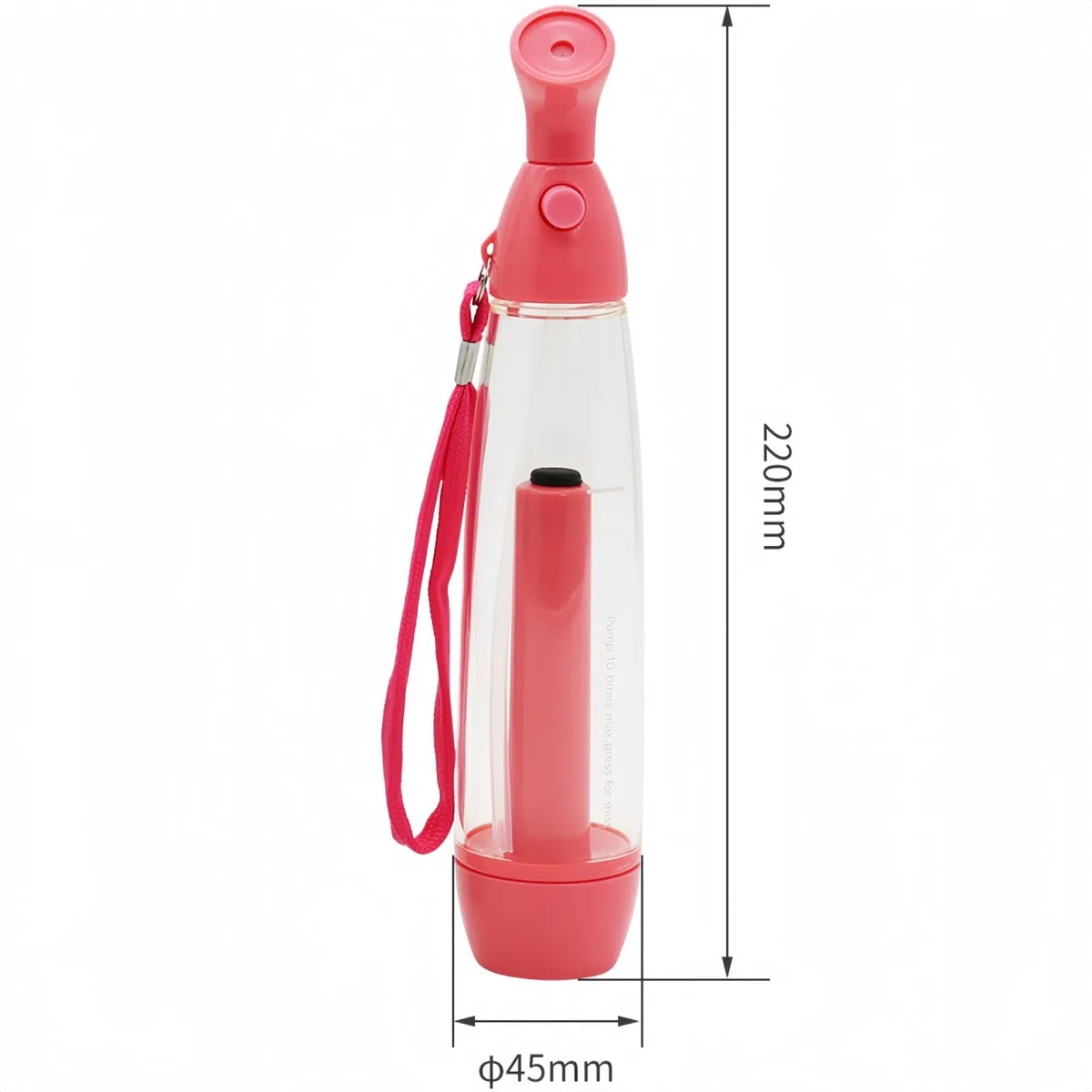 Packung mit 3 manuellen Wasserzerstäubern - wiederaufladbare Wasserzerstäuber, tragbarer Kunststoffzerstäuber, ideal zum Erfrischen von Gesicht und Körper
