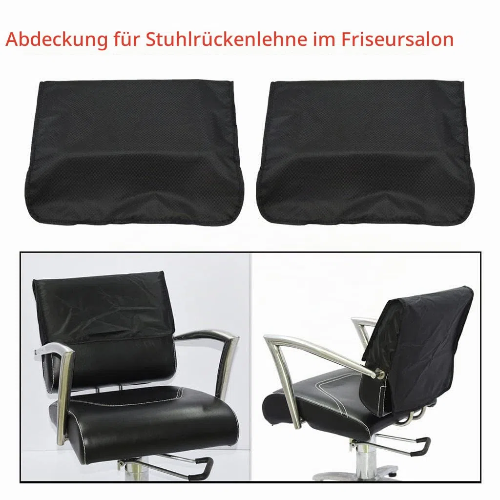 zalati 2 Stück Salonstuhl-Rückenlehnenbezüge, passend für die meisten Salonstühle, Schonbezüge, wiederverwendbar, Friseurstuhl-Rückenlehne