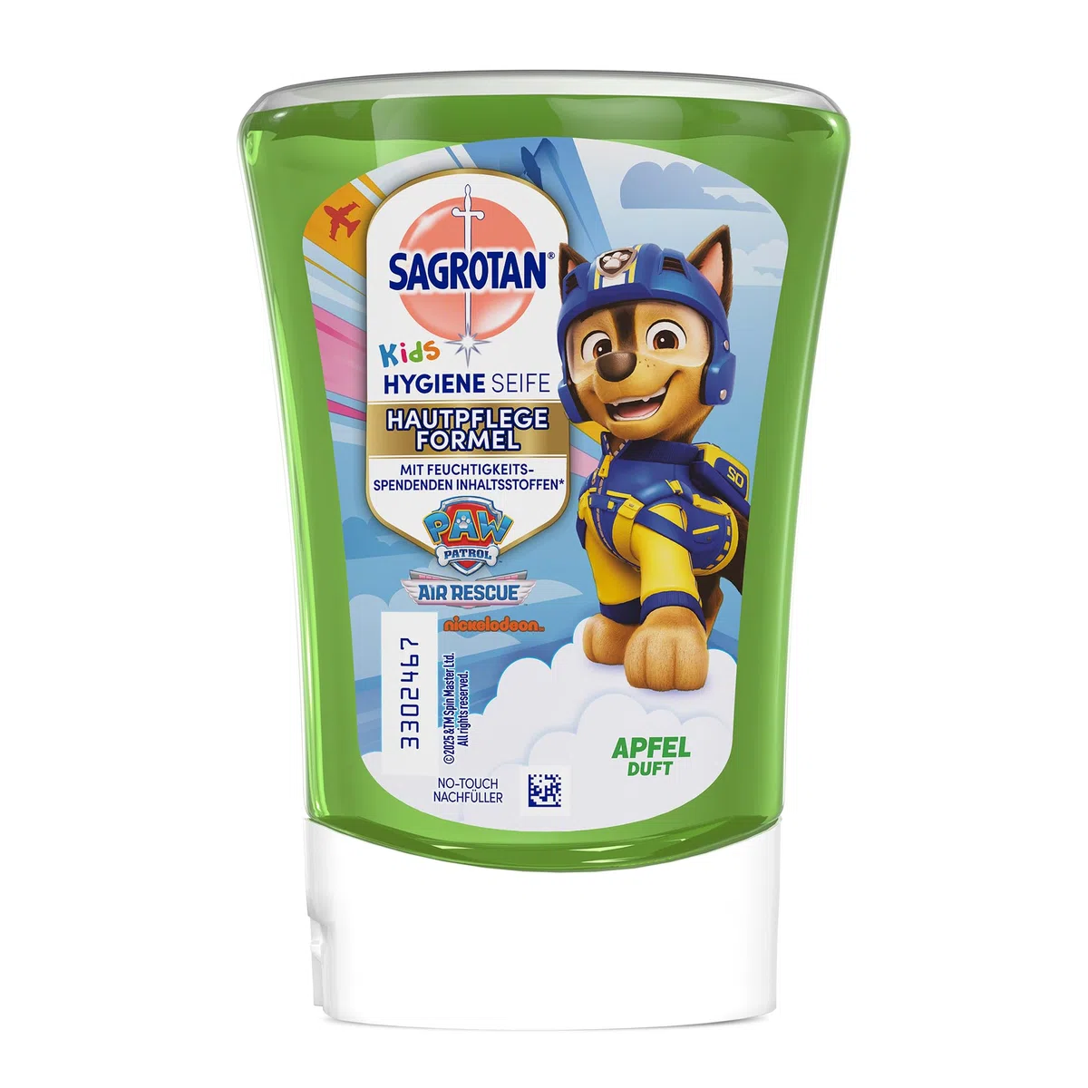 Sagrotan Kids No-Touch Nachfüller Apfel – Für den automatischen Seifenspender – 5 x 250 ml Handseife