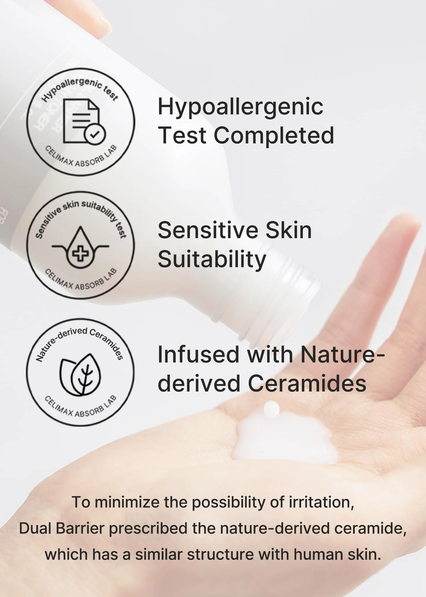 celimax Dual Barrier Creamy Toner - mit Ceramiden & Peptiden, öl- und alkoholfrei, mild für empfindliche & fettige Haut, langanhaltende Feuchtigkeit, Korean Skincare, 150 ml