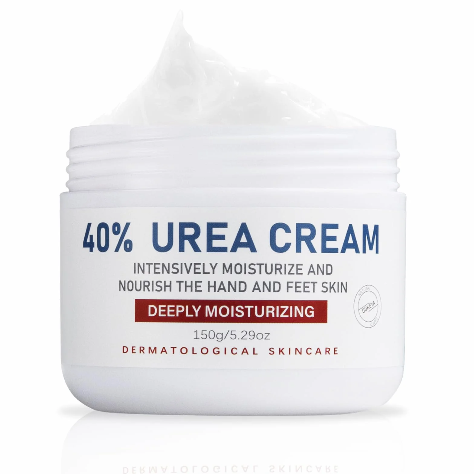 OUKEYA Urea-Creme 40 Prozent für Fuß und Hände, Urea Cream, Urea-Fuß, Fußcreme, Harnstoffcreme für Trockene, Rissige Füße, Anti Hornhaut, 40 Pro Urea-Lotion für Fersen, Ellenbogen, Maximaler Stärke