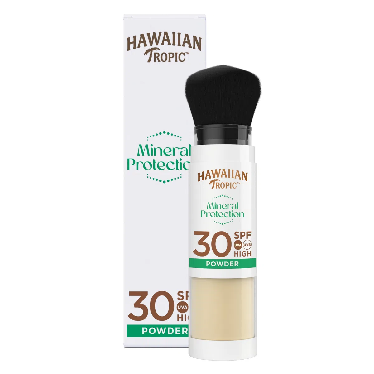 Hawaiian Tropic | Mineral Protection Sunscreen Powder Sonnenschutzpuder LSF 30 UVA + UVB Schutz, Make-up-kompatibel, Zinkoxid-Filter, wasserfest, vegan