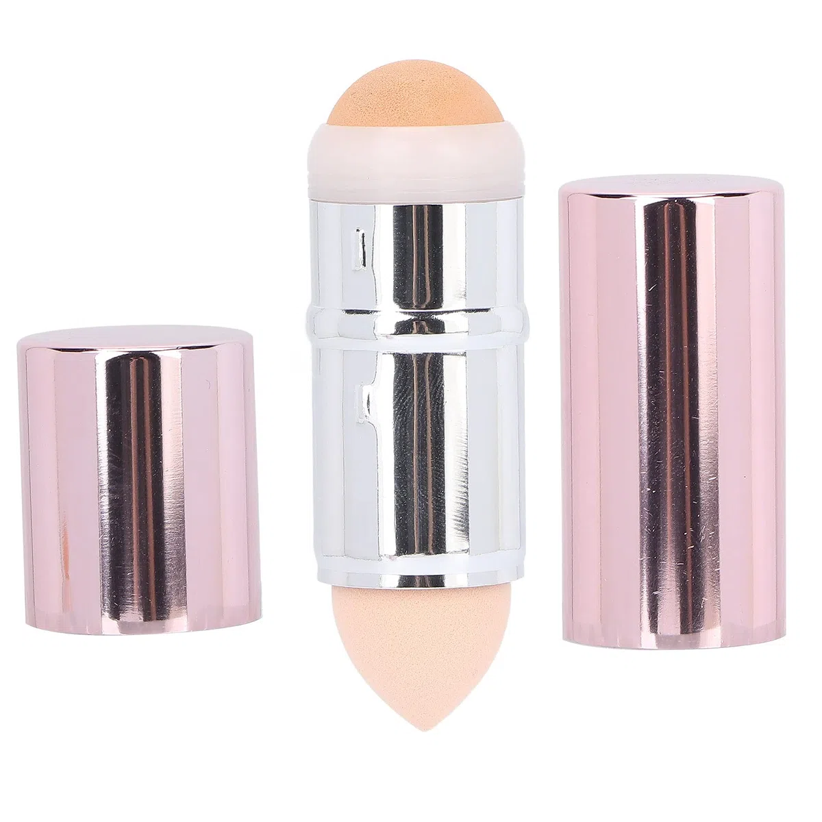 Gesichtsroller, Ölkontrollroller für die Hautpflege, Gesichtsmassage, Vulkanstein, Make-up-Radierer für Alle Hauttypen, 8,4 X 2,5 Cm (Ölabsorbierender Rollerball, rosa)