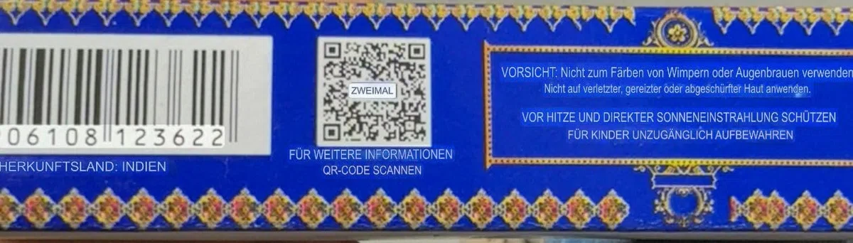 kaveri dunkelbraune natürliche henna mehndi cones