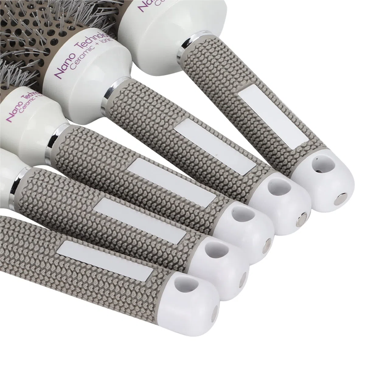 Yinhing 5-teiliges Rundbürsten-Set, Friseurwerkzeug-Set für die Haarpflege, Antistatisch, Schnell Trocknend, Zum Föhnen und Locken