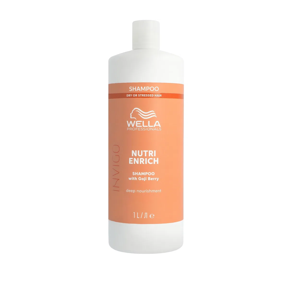 Wella Invigo Nutri Enrich Shampoo – nährendes Feuchtigkeitsshampoo für trockene & strapazierte Haare – mit Goji-Beeren & Vitaminen – glättend & intensiv pflegend