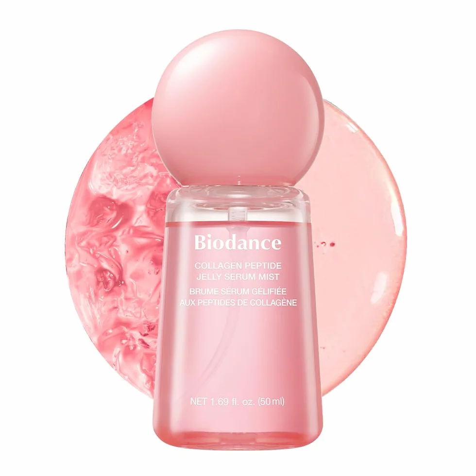BIODANCE Collagen Peptide Jelly Serum Spray, Feuchtigkeitsspendendes Gesichtsspray, Hydrogel zum Aufsprühen, Reiseutensilien und Selbstpflege-Geschenke für Frauen, Koreanische Hautpflege | 1.69 fl.oz
