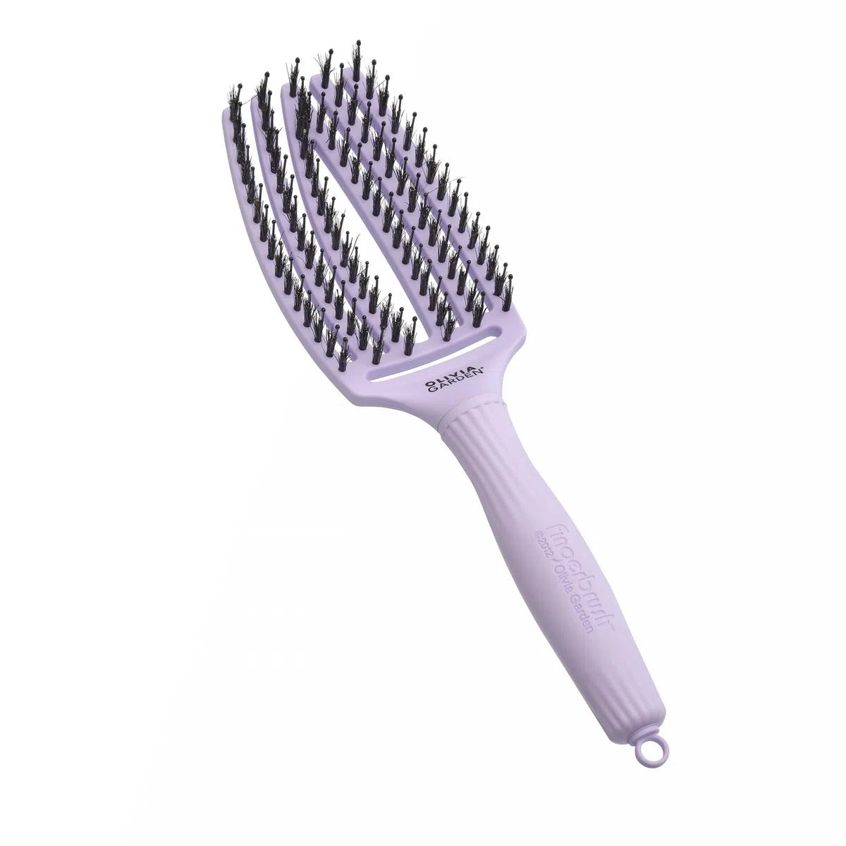 Olivia Garden Fingerbrush Care Iconic - Entwirrende Haarbürste mit Wildschwein- & Nylon-Borsten für ultimativen Glanz und glattes Styling