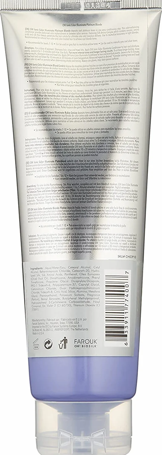 Chi Professional Color Illuminate Platinum Blonde 251 Ml , (1Er Pack)