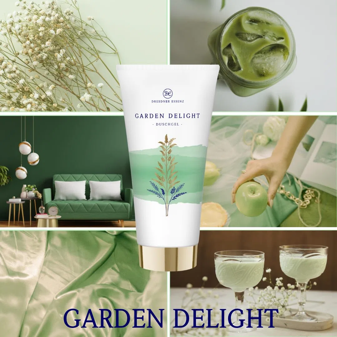 Dresdner Essenz Private Collection Duschgele – Set aus 3 luxuriösen Duft-Duschgelen (3x200ml): Blossom Festival, Garden Delight & Sun Kiss