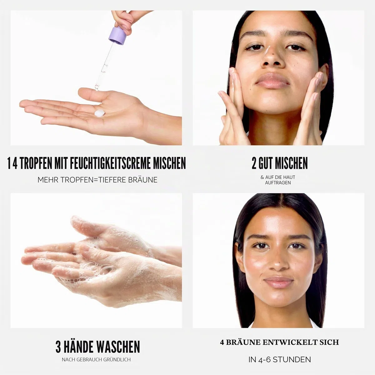 Tanologist Self-Tan Drops Medium – Selbstbräuner Tropfen für Gesicht & Körper – Mischbar mit Pflege – Anpassbare Bräune ohne Streifen – Vegan & Clean – Keine verstopften Poren