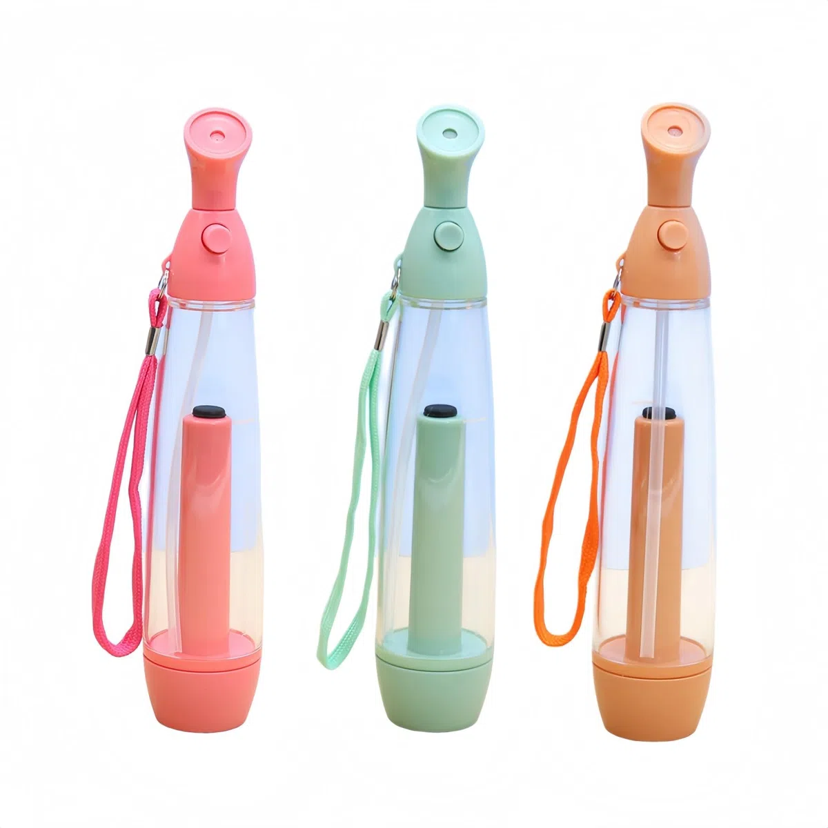 Packung mit 3 manuellen Wasserzerstäubern - wiederaufladbare Wasserzerstäuber, tragbarer Kunststoffzerstäuber, ideal zum Erfrischen von Gesicht und Körper