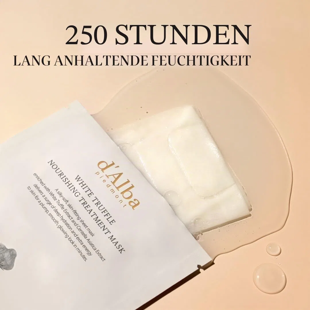 d'Alba Italian weiß Trüffel Nourishing Treatment Mask, pflegende Gesichtsmaske für die Nacht (5 Stück)