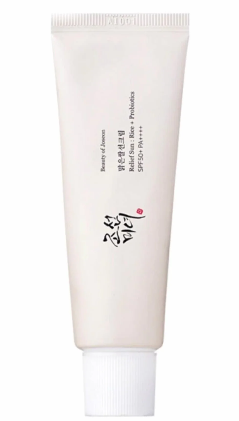 Beauty of Joseon Rice Probiotics Sunscreen Spf 50+ Sunscreen avec extraits de riz.