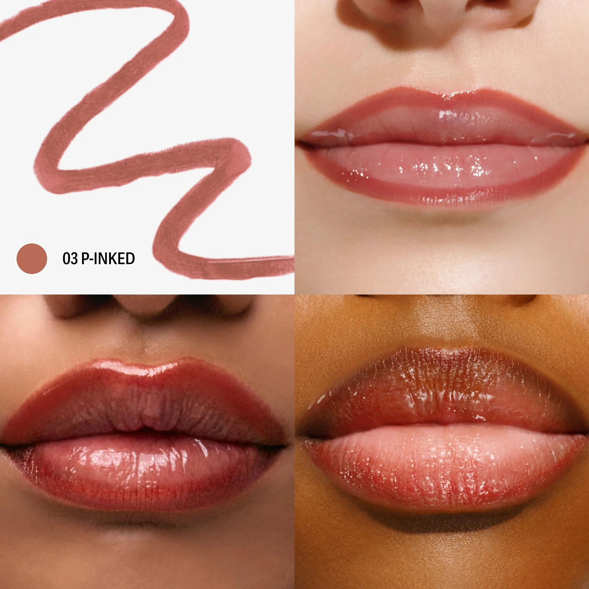 Sacheu Lip Liner STAY-N Peel Off Lip Stain — Langanhaltender Matter Abzieh-Lippen-Tattoo-Stift, Wischfest, Angereichert mit Hyaluronsäure & Vitamin E (p-INKED)
