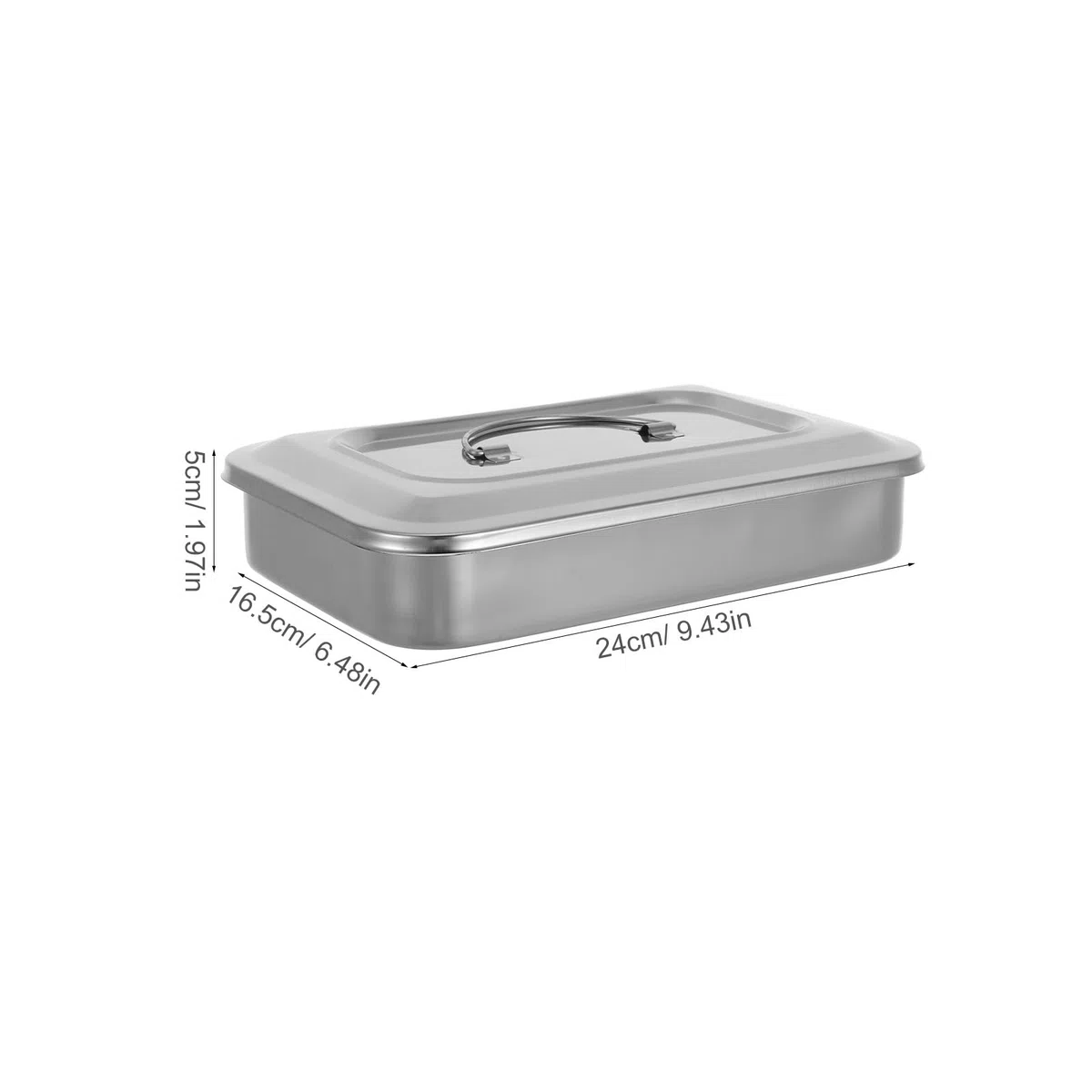 Sterilisationsbox Aus Edelstahl Mit Quadratischem Deckel Rostfrei Langlebig Für Medizinische Instrumente Nagelstudio Und Pediküre
