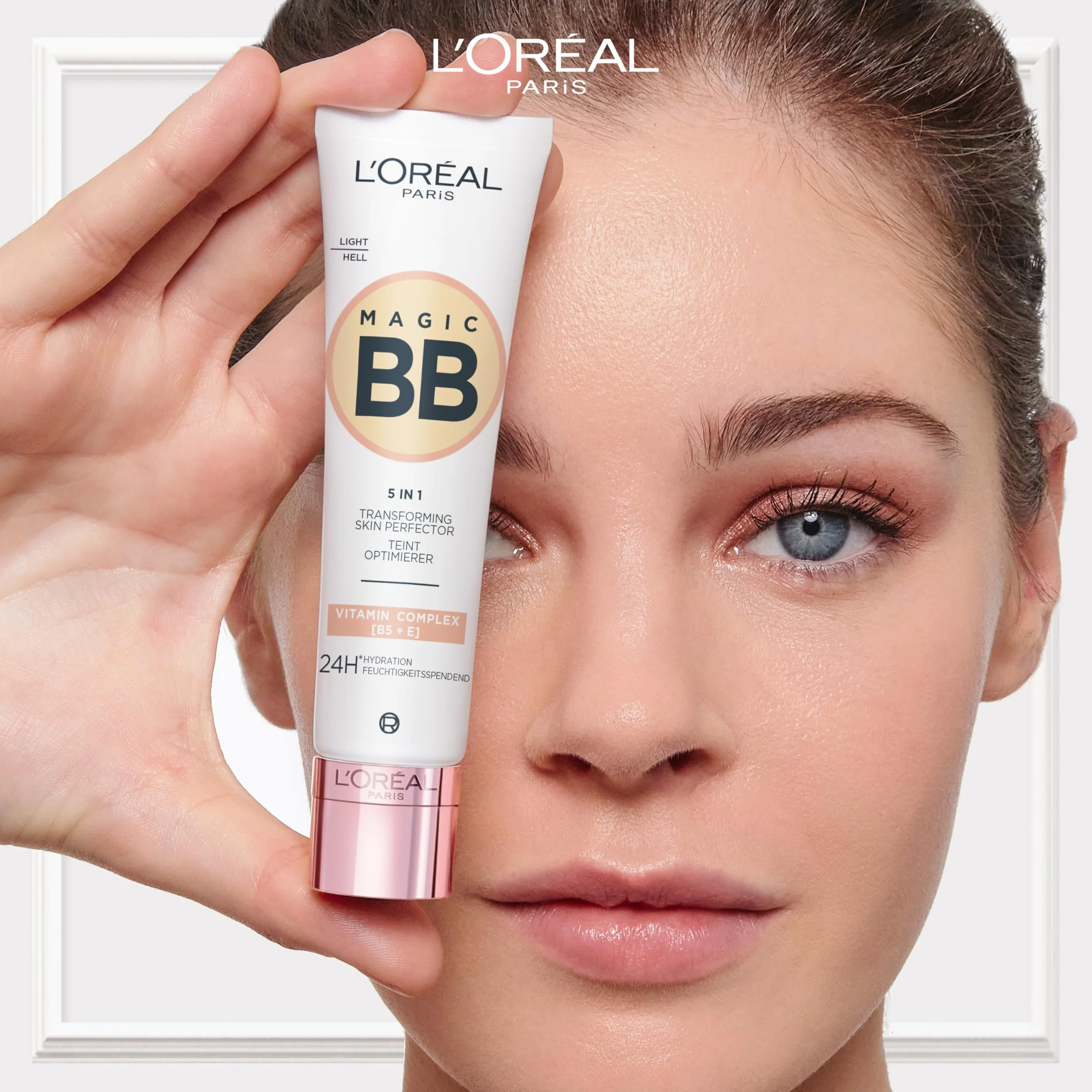 L'Oréal Paris BB Crème C'est Magic – Teint-Perfector 5-in-1 – feuchtigkeitsspendende Tönung 24 Stunden – für alle Hauttypen – leichte und natürliche Deckkraft – LSF 11 – Tönung: Medium Dark (05) – 30