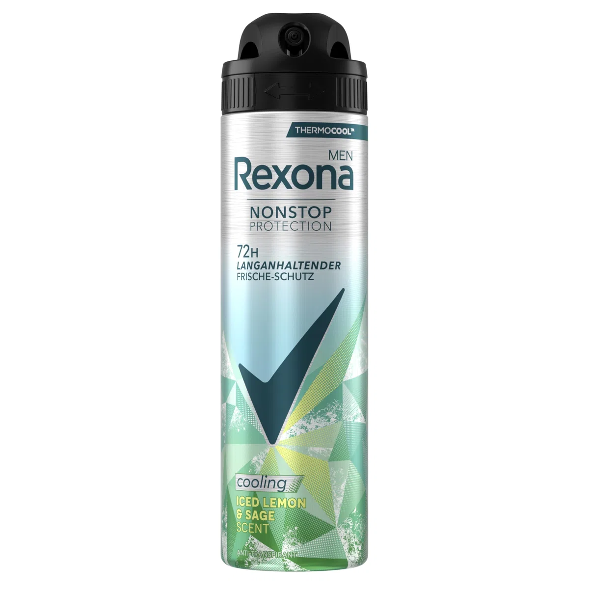 Rexona Men Nonstop Protection Anti Transpirant Spray Iced Lemon & Sage Scent Deo mit 72 Stunden Schutz vor Schweiß und Körpergeruch 6x150ml DO