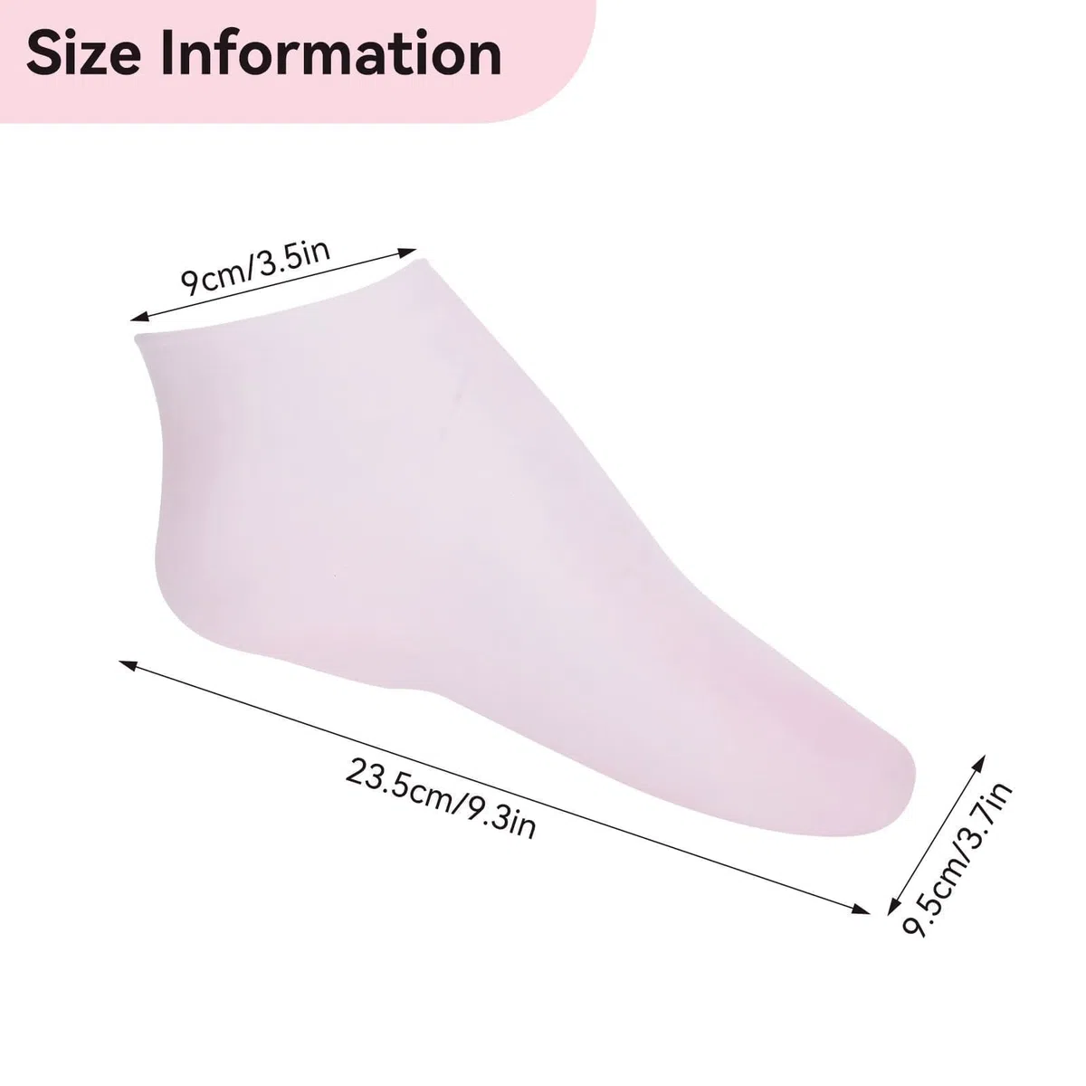 2 Paar SEBS Fußpflegesocken, rutschfest, risshemmend, Peeling, Fuß-Spa-Socken, feuchtigkeitsspendend, Socken, weiche Haut, Pediküre-Socken, Silikon-Gel-Socken für Männer und Frauen (L (39–41)